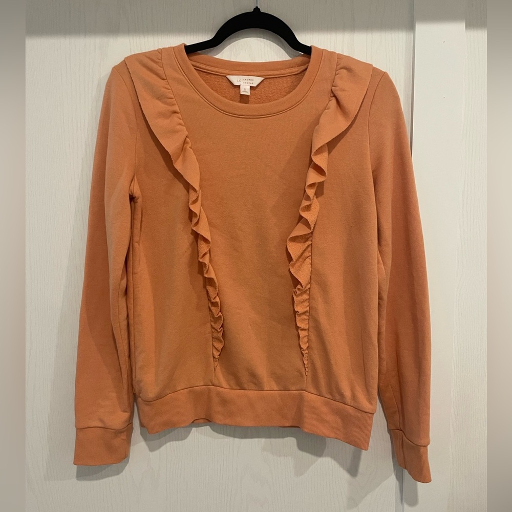 LC Lauren Conrad Ruffled Sweatshirt